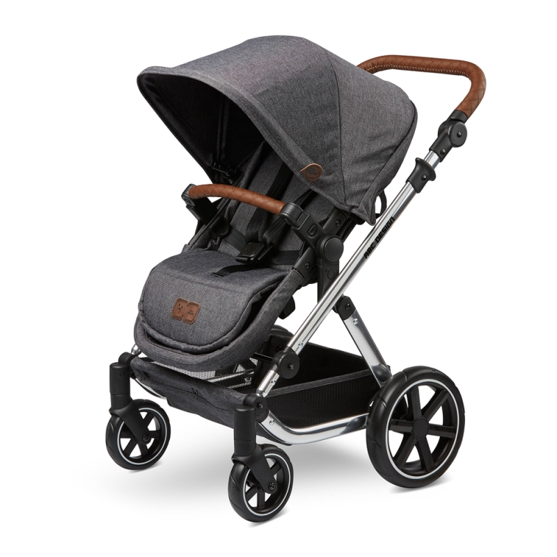 ABC Design Dolls Pram-Asphalt