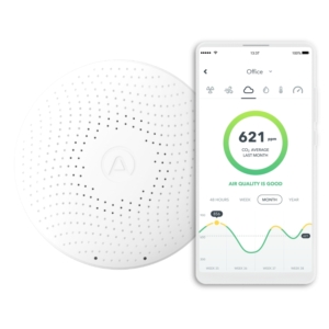 Airthings Wave Plus-Smart Air Quality and Radon Monitor