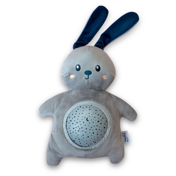 Angelcare Pabobo Stars Projector Plush With Music Rabbit-Grey