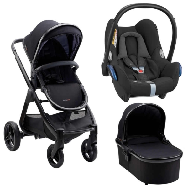 BabaBing Raffi 3in1 Maxi Cosi Cabriofix Travel System - Black