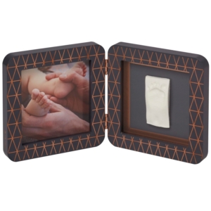 Baby Art My Baby Touch Rounded Single Print Frame-Dark Grey Copp
