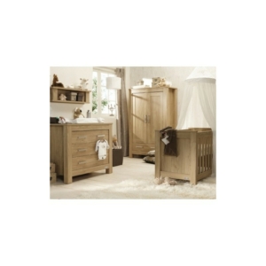 BabyStyle Bordeaux Room Set-Oak + Free Sprung Worth £79!