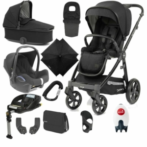 BabyStyle Oyster 3 Black Finish Ultimate Cabrio Travel System-No