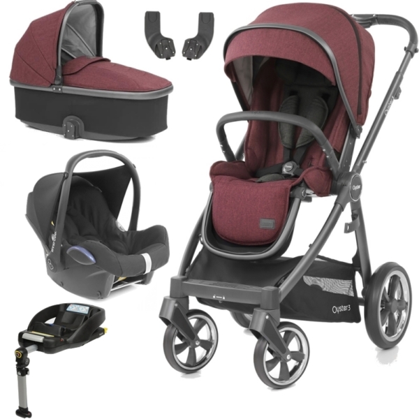 BabyStyle Oyster 3 City Grey Finish Essential Cabrio Travel Syst