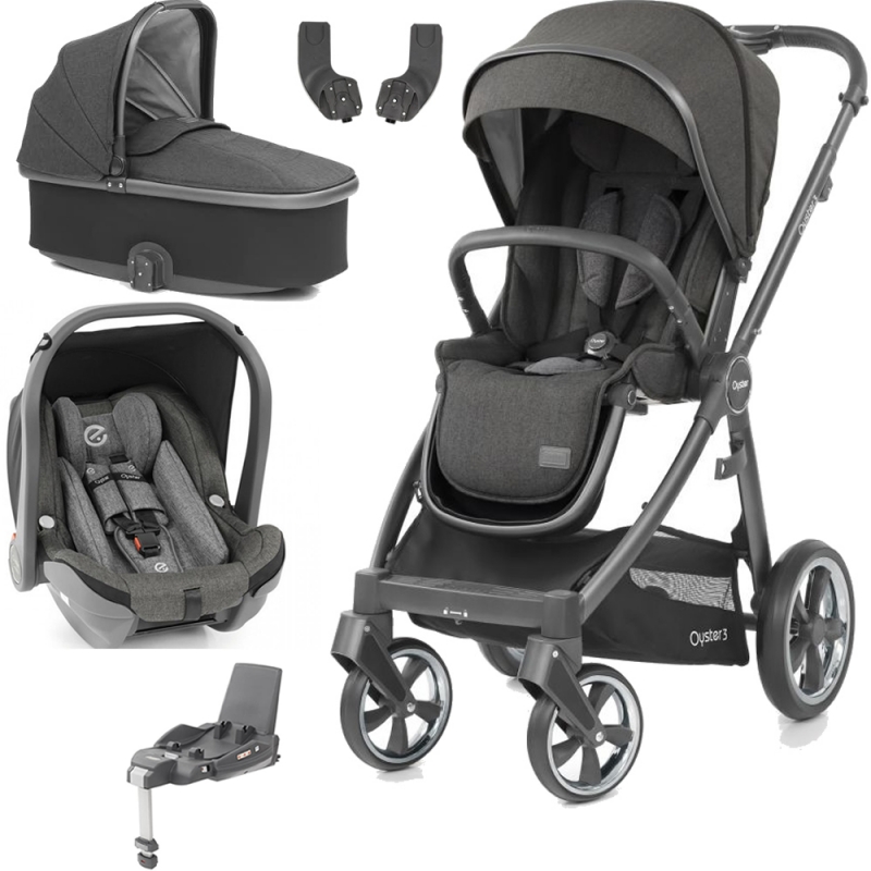 BabyStyle Oyster 3 City Grey Finish Essential Capsule Travel Sys