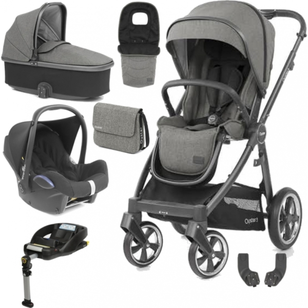 BabyStyle Oyster 3 City Grey Finish Luxury Cabrio Travel System-