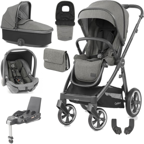 BabyStyle Oyster 3 City Grey Finish Luxury Capsule Travel System