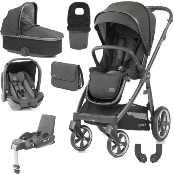 BabyStyle Oyster 3 City Grey Finish Luxury Capsule Travel System