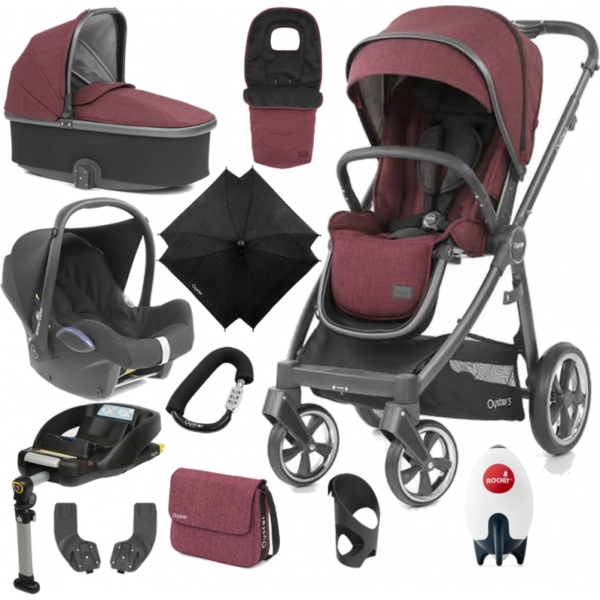 BabyStyle Oyster 3 City Grey Finish Ultimate Cabrio Travel Syste