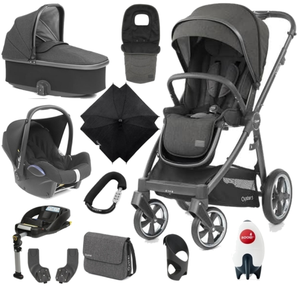 BabyStyle Oyster 3 City Grey Finish Ultimate Cabrio Travel Syste
