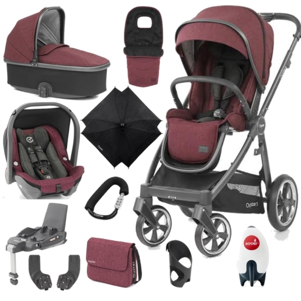 BabyStyle Oyster 3 City Grey Finish Ultimate Capsule Travel Syst