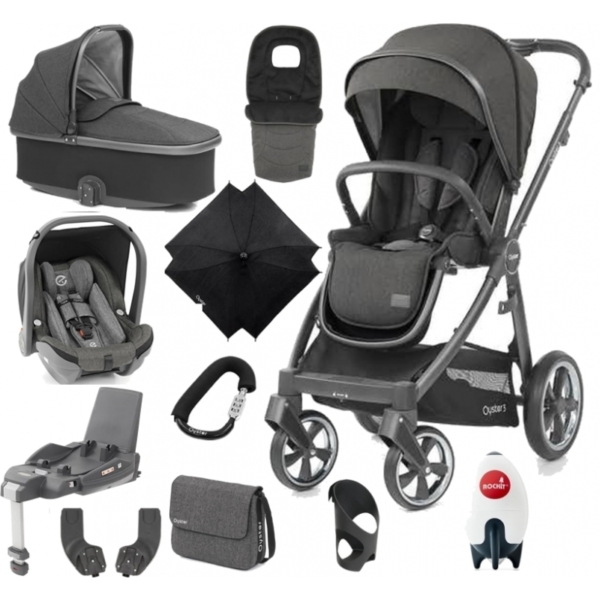 BabyStyle Oyster 3 City Grey Finish Ultimate Capsule Travel Syst
