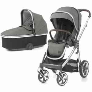 BabyStyle Oyster 3 Mirror Finish 2in1 Pram System-Mercury