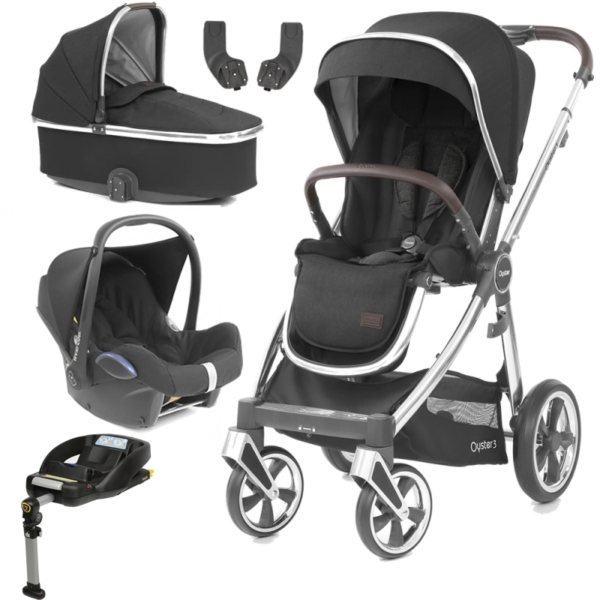BabyStyle Oyster 3 Mirror Finish Essential Cabrio Travel System-