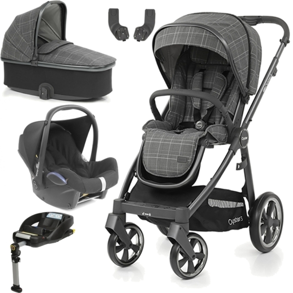 BabyStyle Oyster 3 Mirror Finish Essential Cabrio Travel System-