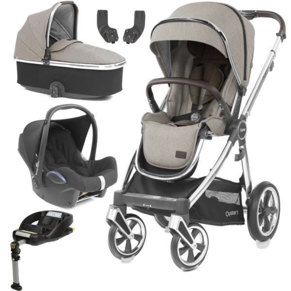 BabyStyle Oyster 3 Mirror Finish Essential Cabrio Travel System-