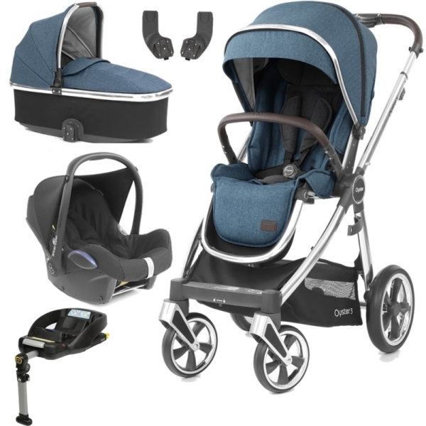 BabyStyle Oyster 3 Mirror Finish Essential Cabrio Travel System-