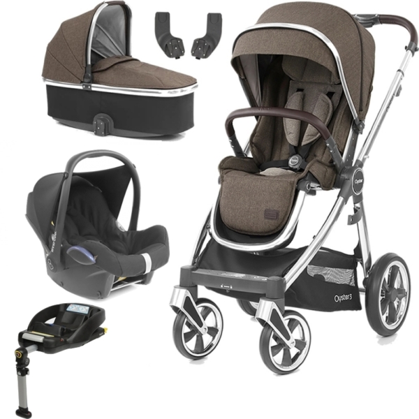 BabyStyle Oyster 3 Mirror Finish Essential Cabrio Travel System-