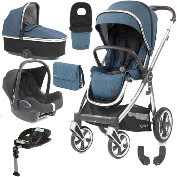 BabyStyle Oyster 3 Mirror Finish Luxury Cabrio Travel System-Reg