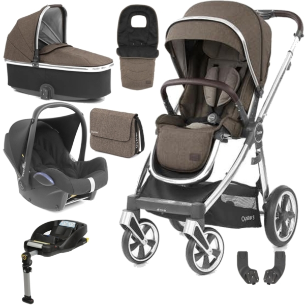 BabyStyle Oyster 3 Mirror Finish Luxury Cabrio Travel System-Tru