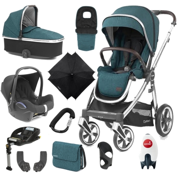 BabyStyle Oyster 3 Mirror Finish Ultimate Cabrio Travel System-P