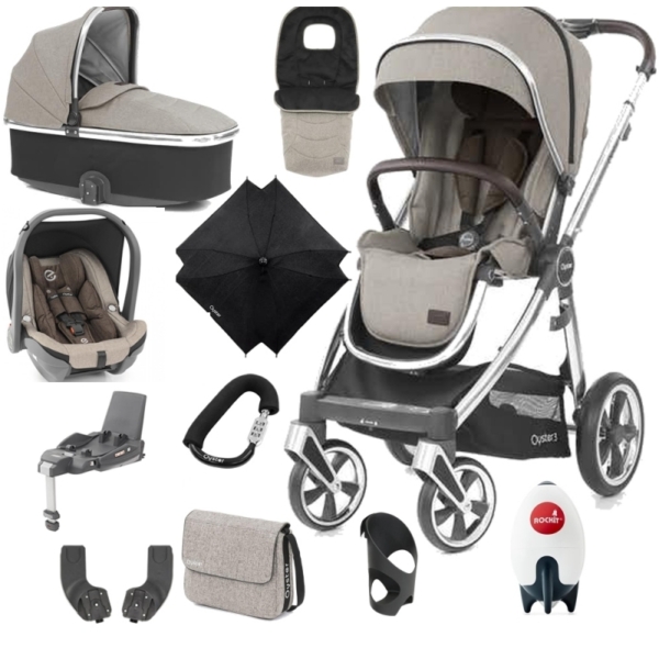 BabyStyle Oyster 3 Mirror Finish Ultimate Capsule Travel System-