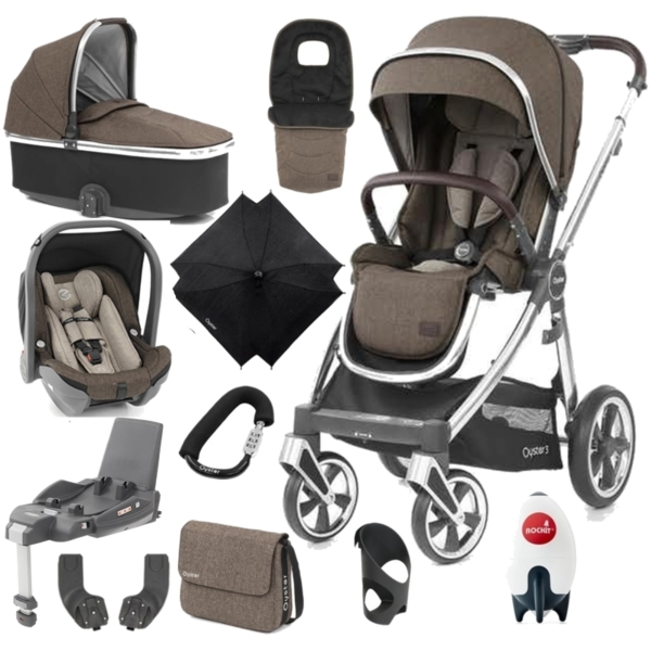 BabyStyle Oyster 3 Mirror Finish Ultimate Capsule Travel System-