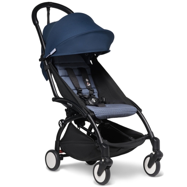 BABYZEN YOYO² Black Frame 6+ Stroller-Air France Blue (New)