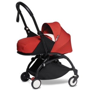 BABYZEN YOYO² Black Frame Newborn Package-Sherpa Red (New)