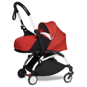 BABYZEN YOYO² White Frame Newborn Package-Sherpa Red (New)