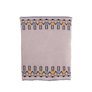 Bizzi Growin Cheeky Monkey Knitted Baby Blanket