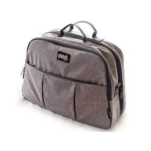 Bizzi Growin POD Travel Changing Bag-Linen Grey