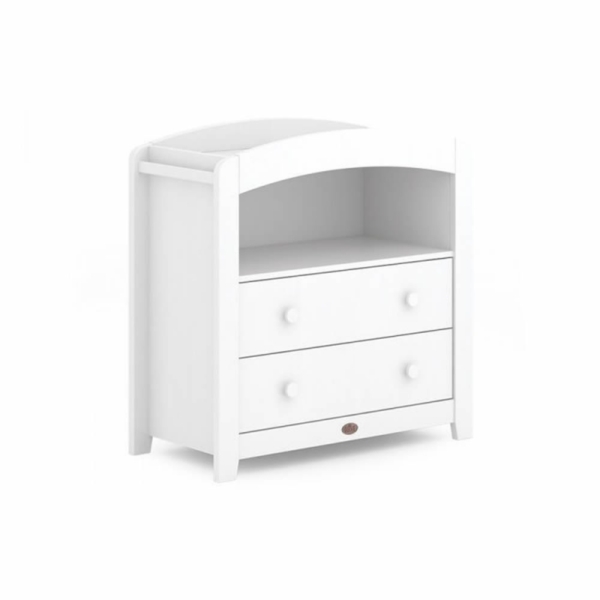 Boori Curved 2 Drawer Chest Changer-Barley White (New 2020)