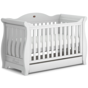 Boori Sleigh Royale Cot Bed-Barley White (New 2020)