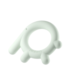 BORRN Silicone Animal Teether- Green Elephant
