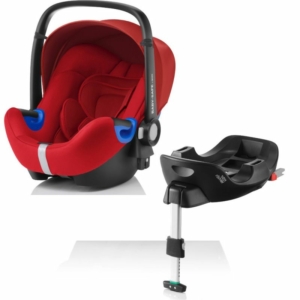 Britax Baby Safe i-Size Car Seat and i-Size Flex Base-Flame Red
