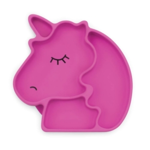 Bumkins Silicone Grip Dish-Purple Unicorn