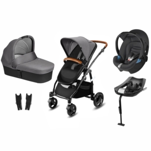 CBX Leotie Lux 3in1 Travel System with ISOFIX Base-Comfy Grey
