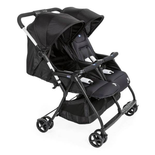 Chicco Ohlala Twin Stroller-Black Night