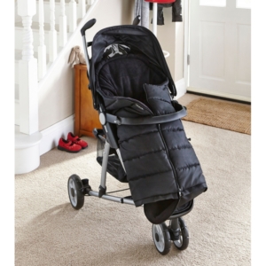 Clair De Lune Cocoon Pushchair Footmuff- Black