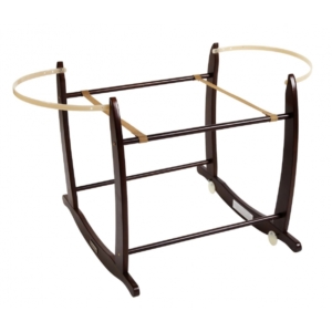 Clair De Lune Deluxe Moses Basket Rocking Stand- Dark