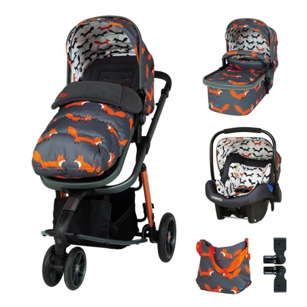Cosatto Giggle 3 Marvellous Bundle-Charcoal Mister Fox