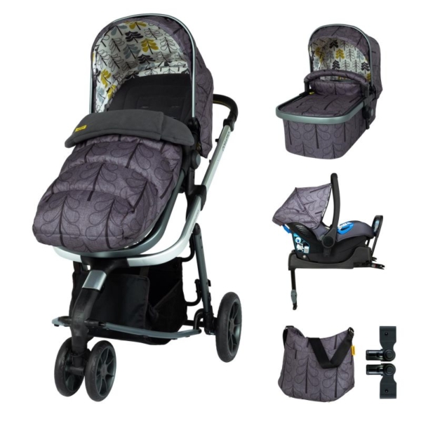 Cosatto Giggle 3 Pram & Pushchair Whole 9 Yards Bundle-Fika Fore