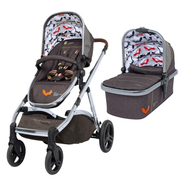 Cosatto Wow XL 3in1 Pushchair & FREE Dock I-Size Car Seat-Mister