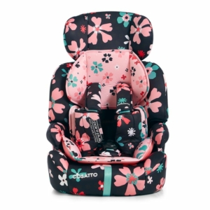 Cosatto Zoomi (5 Point Plus) 1/2/3 Car Seat-Paper Petals (New)