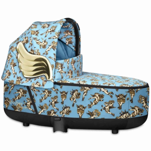 Cybex Lux Carrycot Cherubs by Jeremy Scott-Blue