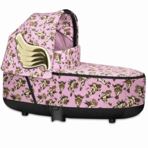 Cybex Lux Carrycot Cherubs by Jeremy Scott-Pink