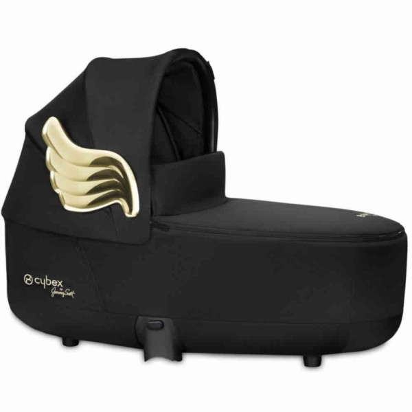 Cybex Lux Carrycot Wings Collection by Jeremy Scott- Black (New