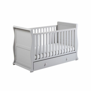 East Coast Alaska Sleigh Cot Bed-Grey + Half Price Mattress Deal