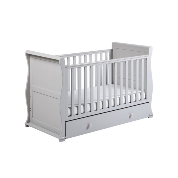 East Coast Alaska Sleigh Cot Bed-Grey + Half Price Mattress Deal
